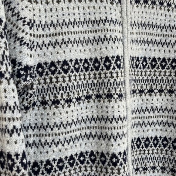 Vintage Charter Club Nordic 100% Lambswool Zip Up Sweater Sz Medium - Picture 2 of 13